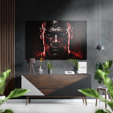 Revenge in His Eyes Brushed Aluminum Dibond Wall Art.